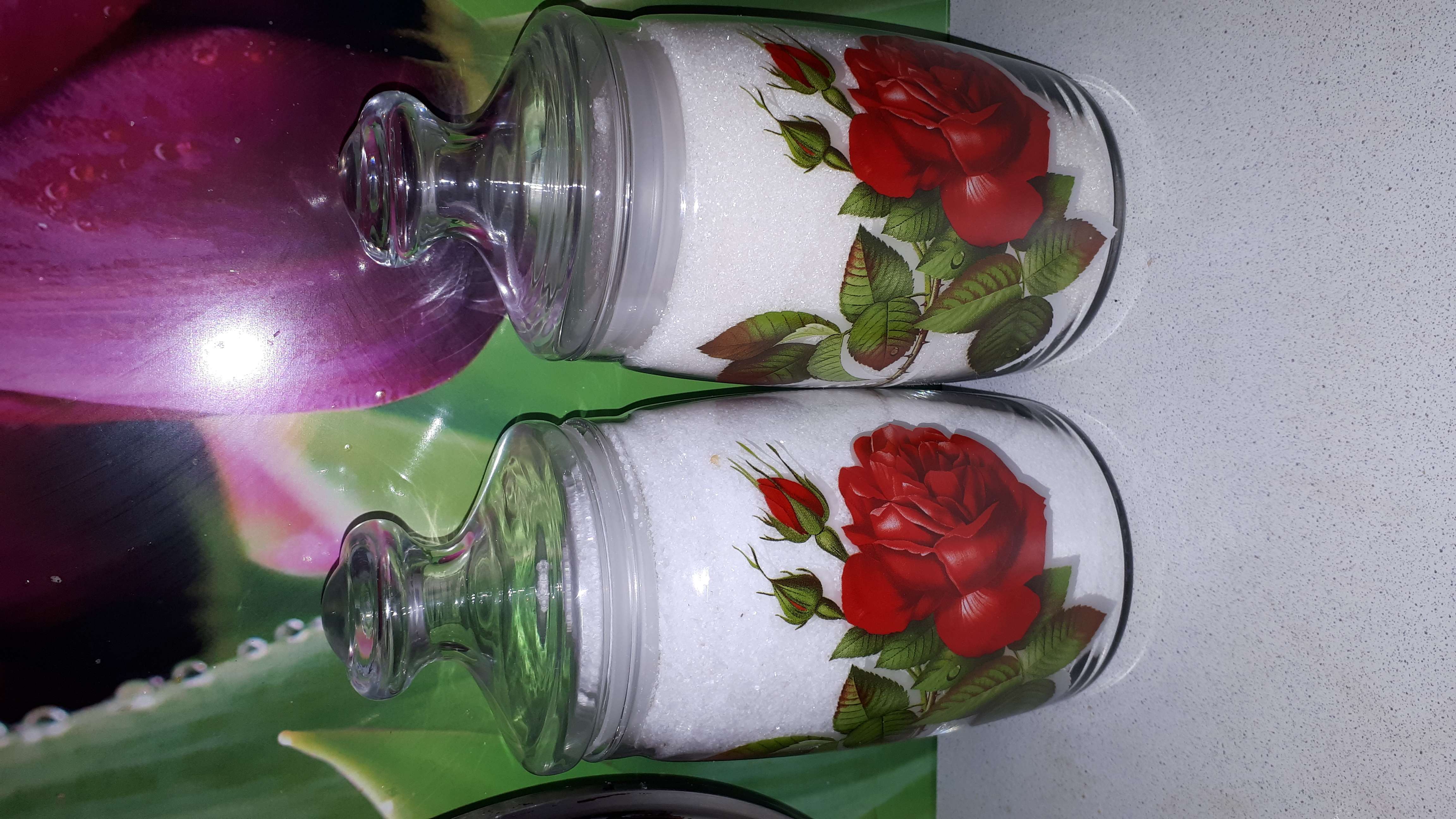 Фотография покупателя товара Банка для сыпучих «Дикая роза», 1,1 л, рисунок МИКС - Фото 1