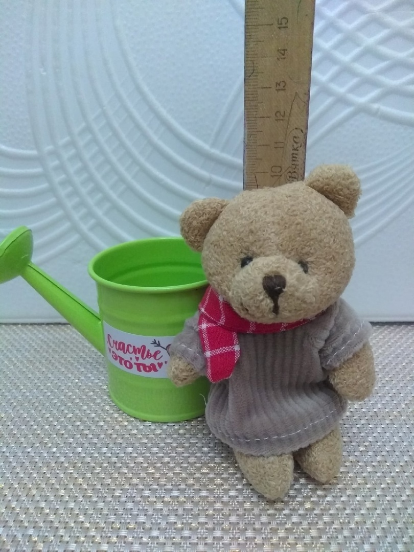 Фотография покупателя товара Мягкая игрушка «Счастье - это ты», медведь, цвета МИКС - Фото 5