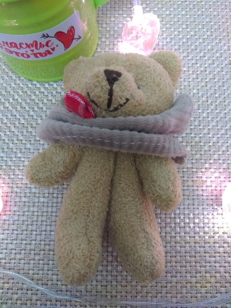 Фотография покупателя товара Мягкая игрушка «Счастье - это ты», медведь, цвета МИКС - Фото 3