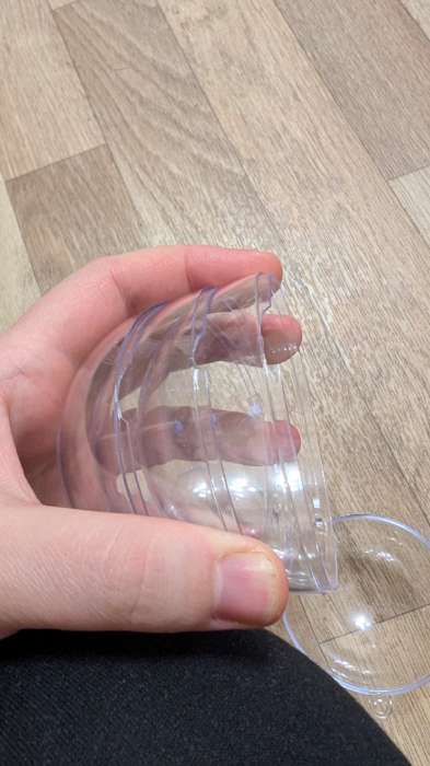 Фотография покупателя товара Ёлочный шар заготовка, раздельные части «Шар», диаметр собранного 10 см - Фото 3