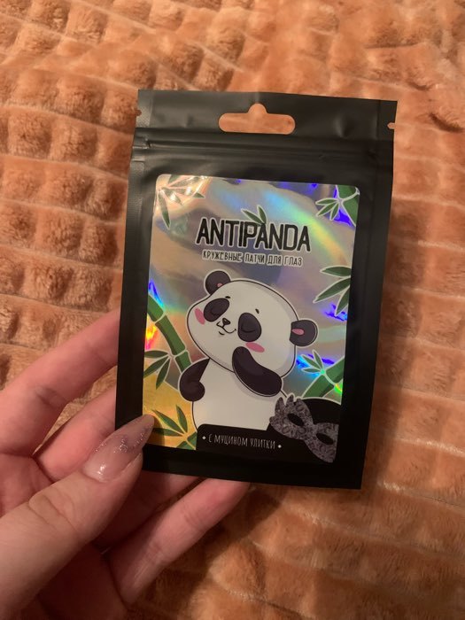 Фотография покупателя товара Патчи для глаз с муцином улитки «Anti-Panda», 1 шт, BEAUTY FOX - Фото 2