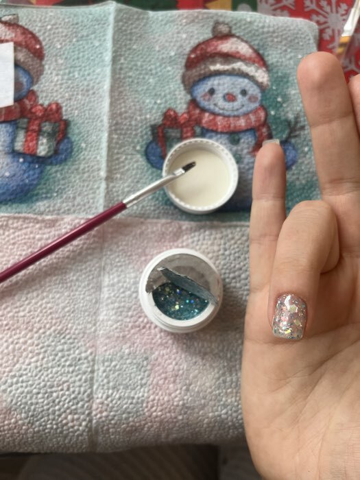 Фотография покупателя товара Гель лак для ногтей, с блёстками, трехфазный, 8 мл, LED/UV, розовый - Фото 2