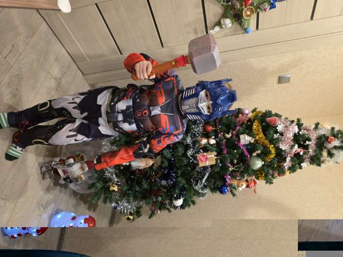 Фотография покупателя товара Карнавальный костюм «Мега-киборг», рост 122–128 см, комбинезон, маска - Фото 1