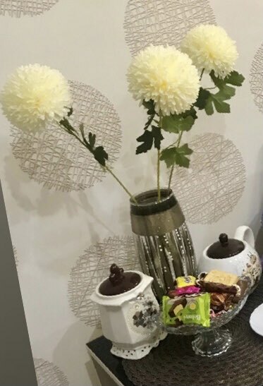 Фотография покупателя товара Цветы искусственные "Хризантема" 9х48 см, белый