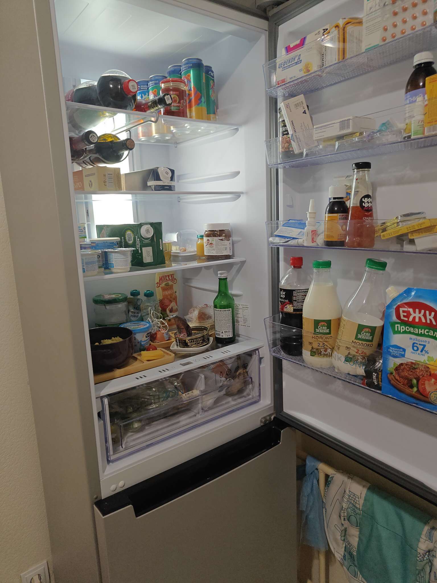 Фотография покупателя товара Холодильник «Бирюса» M 980NF, двухкамерный, класс А, 370 л, Full No Frost, серый - Фото 2