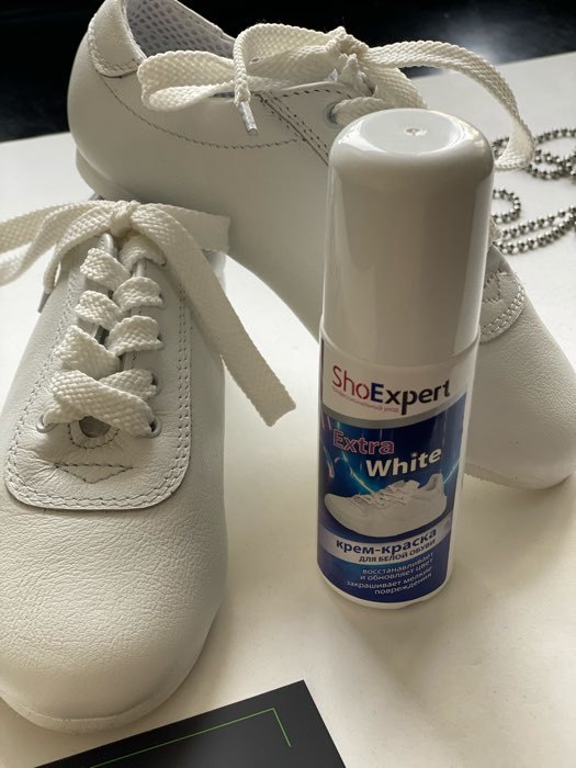 Фотография покупателя товара Крем-краска SHOExpert EXTRA White, для белой обуви, реставратор, 100мл - Фото 1