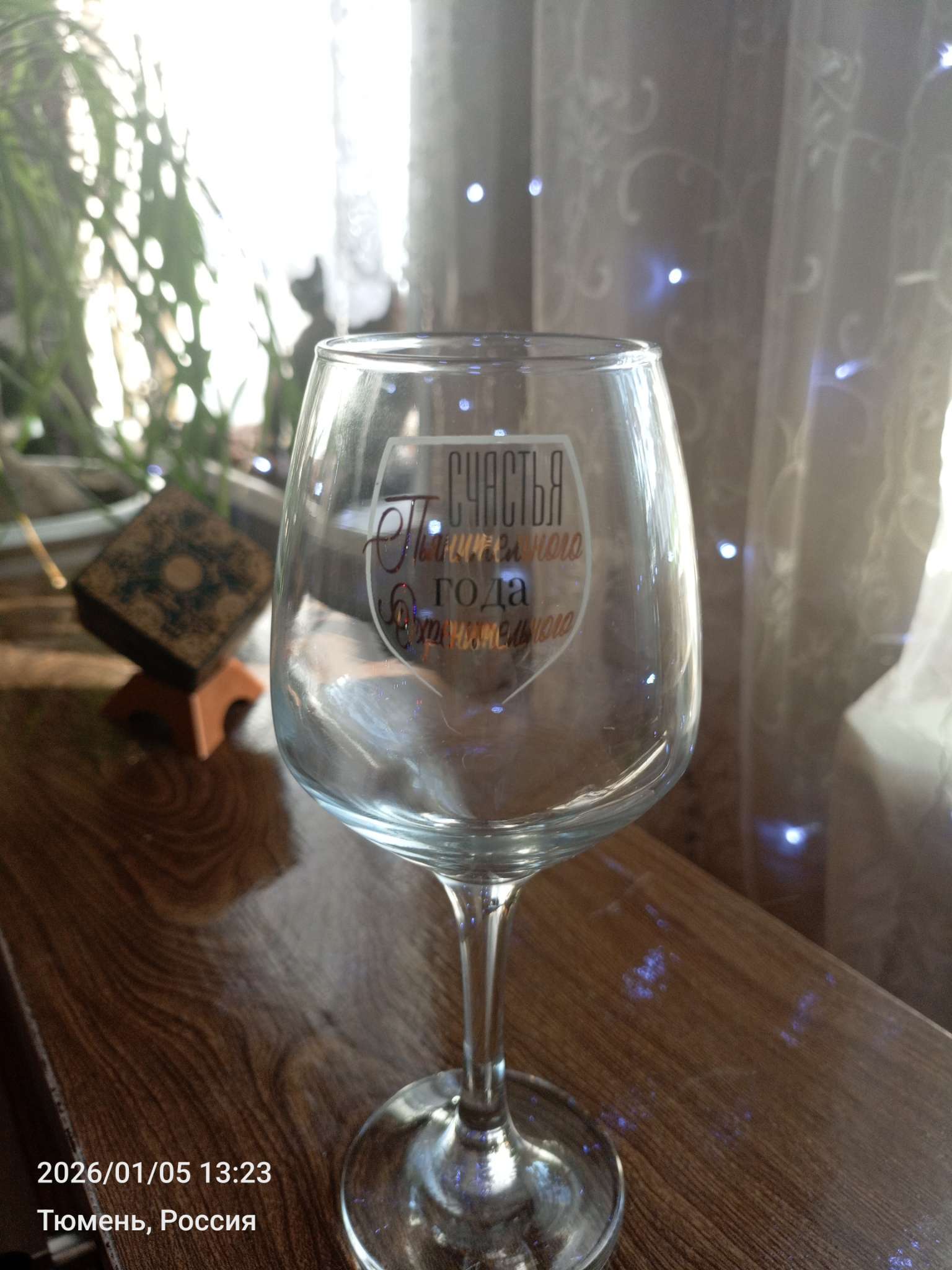 Фотография покупателя товара Бокал для вина новогодний «Блистай», 350 мл - Фото 1