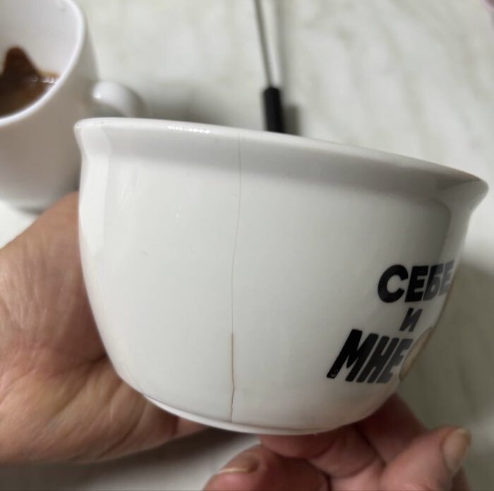 Фотография покупателя товара Фондю керамическое Дорого внимание «Себе и мне», 2 шпажки - Фото 1