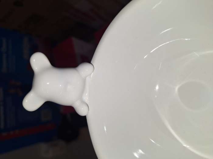 Фотография покупателя товара Салатники Доляна «Мишка Отто», 270 мл, 13×10.2 см, набор 2 шт., белые - Фото 1