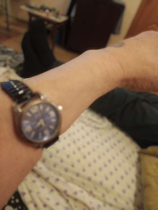 Фотография покупателя товара Ремешок для часов «Соломон»,12 мм, металл, 15.5 см, чёрный - Фото 1