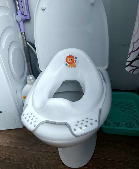 Фотография покупателя товара Сиденье для унитаза «Трактор», белое - Фото 3