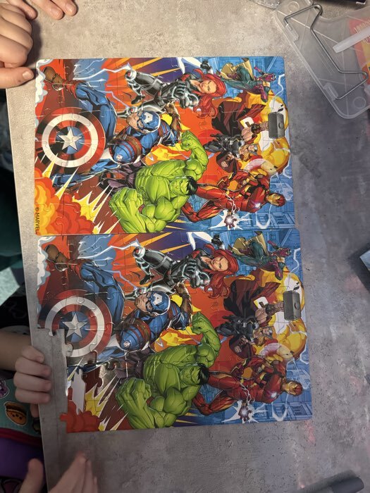 Фотография покупателя товара Подарочный набор 5 в 1 «Для мальчиков», пазлы, раскраска, наклейки, Мстители - Фото 2