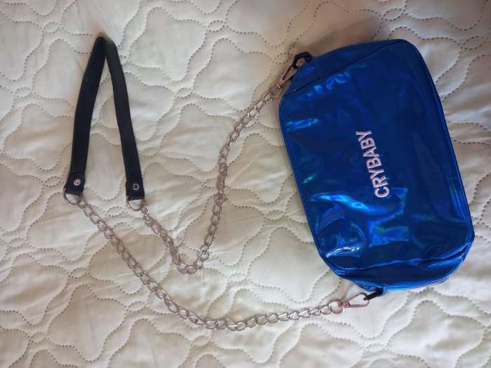 Фотография покупателя товара Ручка для сумки, с цепочками и карабинами, 120 × 1,8 см, цвет коричневый - Фото 6