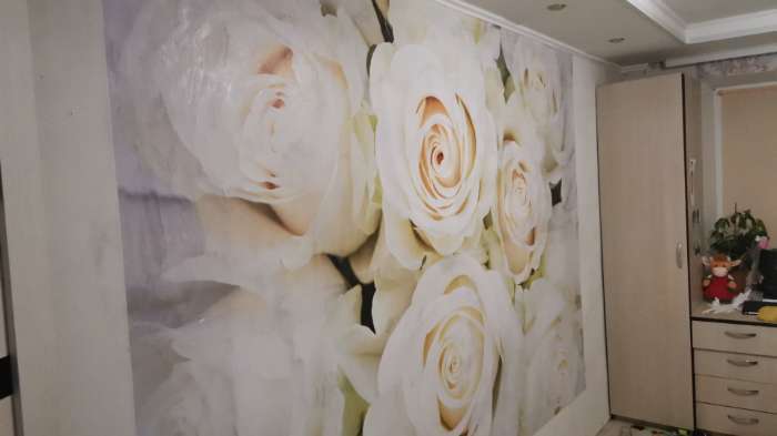 Фотография покупателя товара Фотообои «Белые розы» (8 листов), 280х200 см
