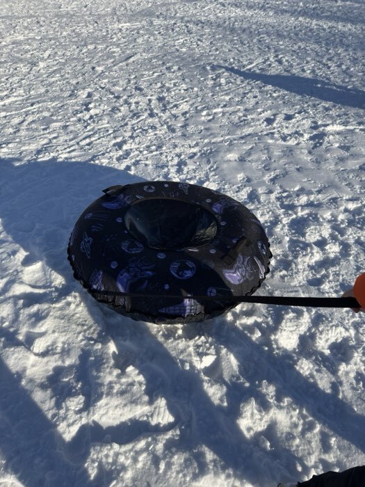 Фотография покупателя товара Тюбинг – ватрушка «Монстрики», диаметр чехла 80 см, оранжевая, Winter Star - Фото 1