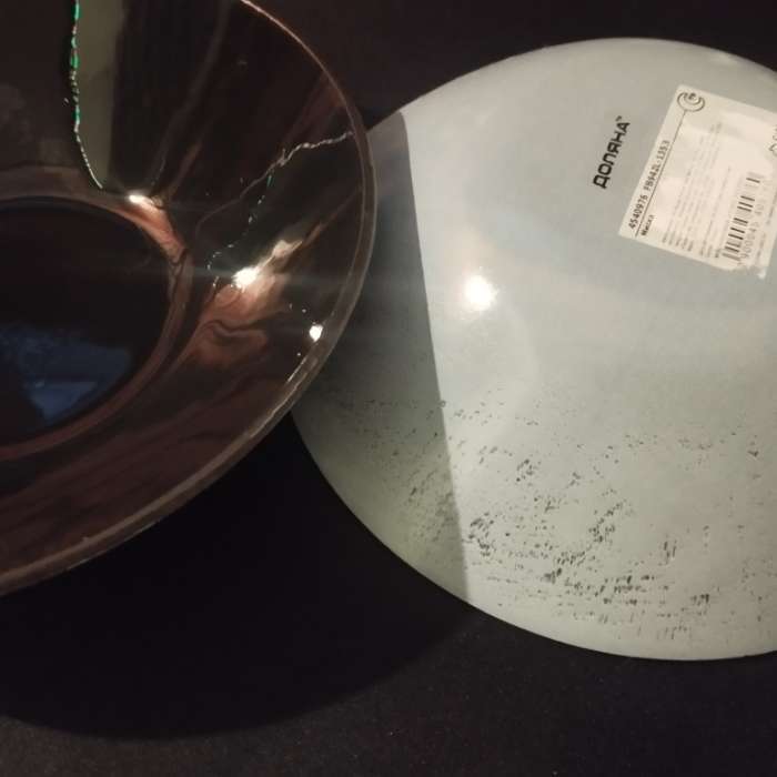 Фотография покупателя товара Миска Доляна «Блэк», 380 мл, 18.5×5 см, стекло, чёрная - Фото 1