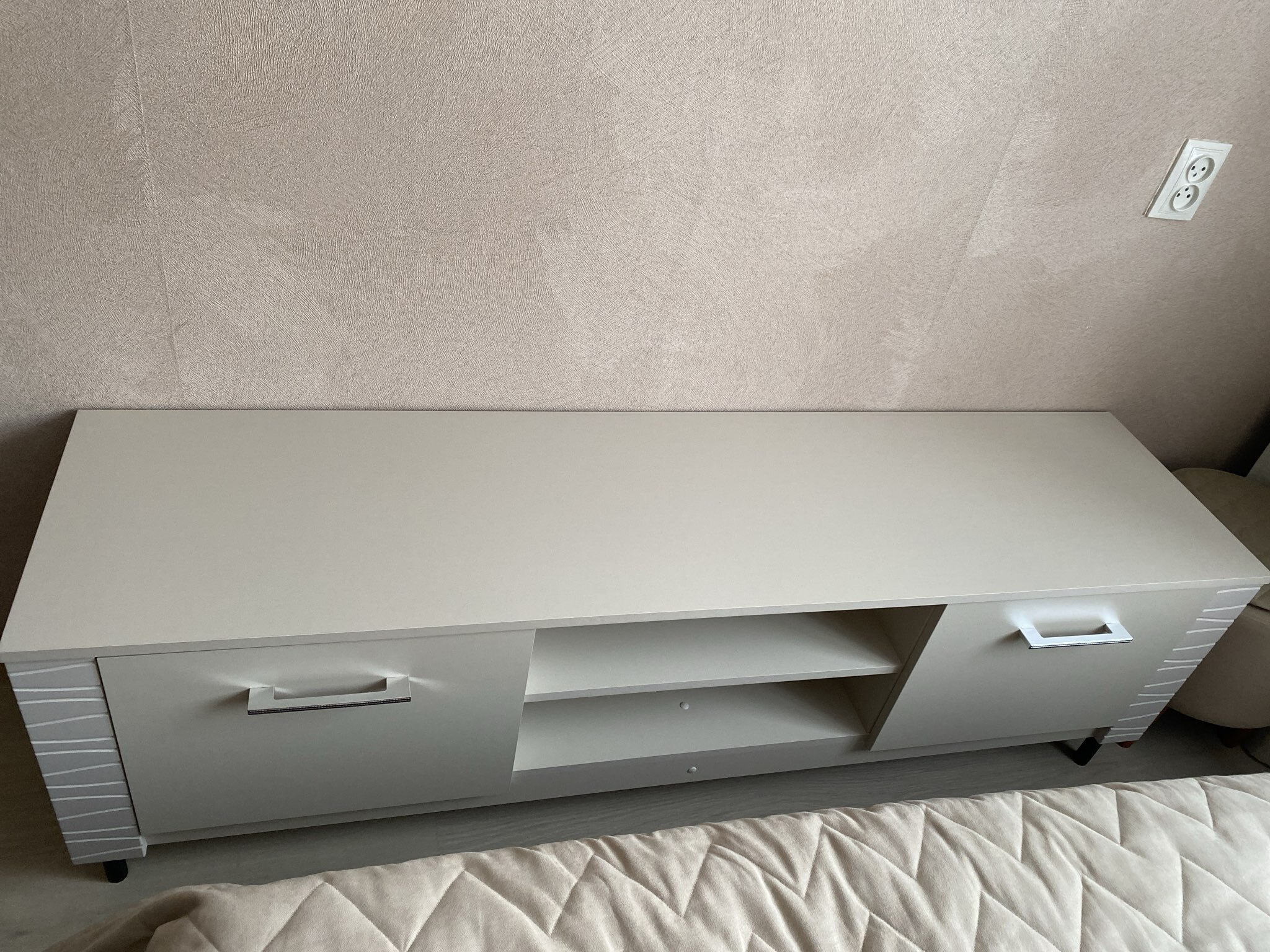 Фотография покупателя товара Тумба под ТВ «Калипсо», 1601×400×396 мм, цвет меланж - Фото 1