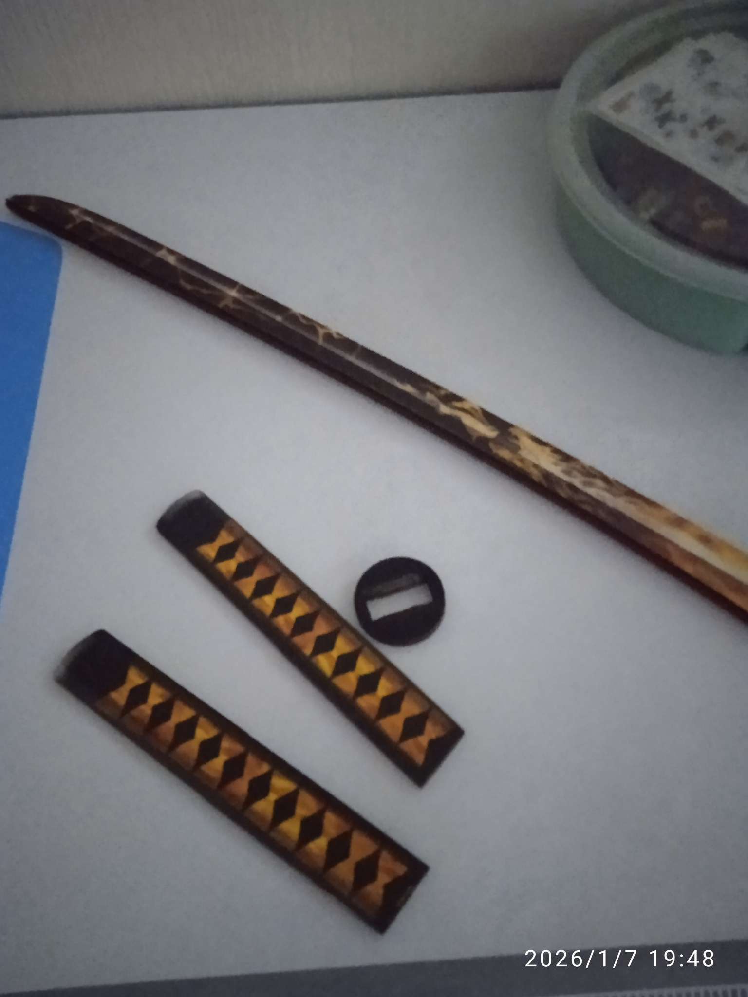 Фотография покупателя товара Деревянное оружие, детское сувенирное «Катана дракон с огнём», 65×4.1 см - Фото 6