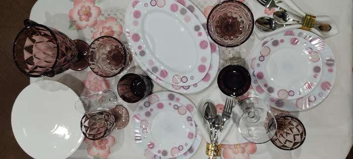 Фотография покупателя товара Креманка стеклянная Magistro «Ла-Манш», 350 мл, 12×10,5 см, цвет розовый