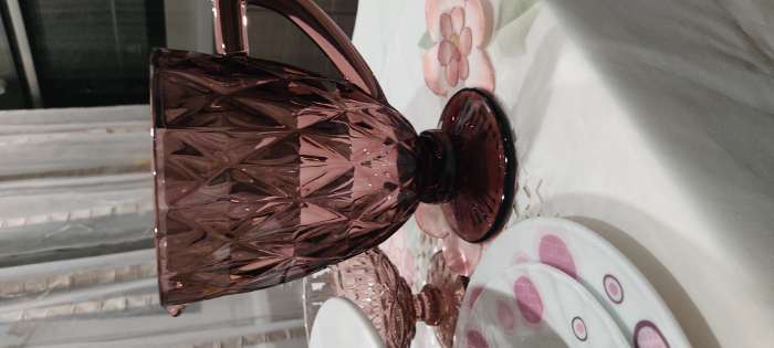 Фотография покупателя товара Кувшин стеклянный Magistro «Круиз», 1,1 л, цвет розовый