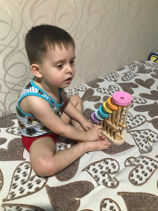 Фотография покупателя товара Детская развивающая игра «Прокрути шарик» 26 × 22 × 8,8 см - Фото 1