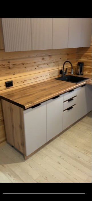 Фотография покупателя товара Кухонный гарнитур прямой «Ника», с столешницей, 2000 мм, цвет коричневый софт МДФ/бежевый софт МДФ - Фото 5