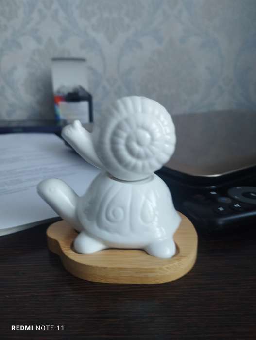 Фотография покупателя товара Набор для специй BellaTenero «Черепаха и улитка», солонка 25 мл, перечница 30 мл, на бамбуковой подставке, фарфор, белый - Фото 1