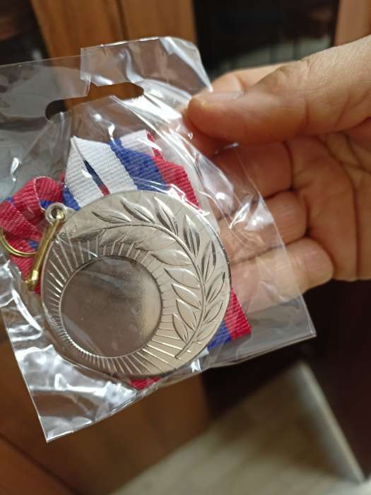 Фотография покупателя товара Медаль под нанесение 021 диам 5 см. Цвет зол. С лентой - Фото 1