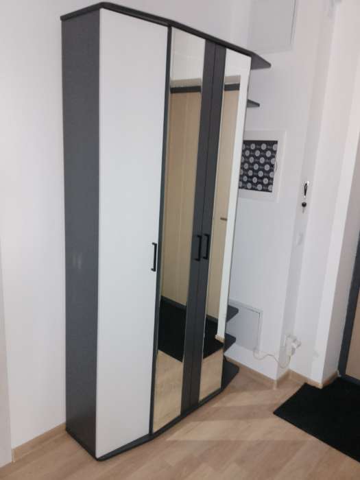 Фотография покупателя товара Прихожая «Паола», 1194×370×2020 мм, цвет графит/белый - Фото 1