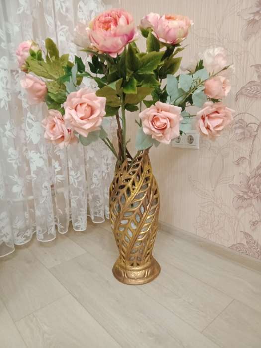 Фотография покупателя товара Цветы искусственные "Роза Терция" 12х60 см, розовый - Фото 1