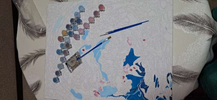 Фотография покупателя товара Картина по номерам на холсте с подрамником «Сакура», 40×50 см - Фото 1