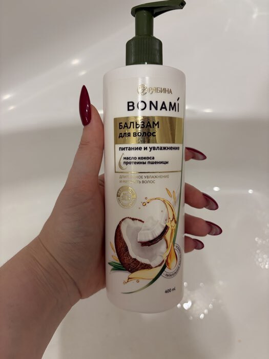 Фотография покупателя товара Бальзам для волос женский «Питание и восстановление», 400 мл, BONAMI - Фото 1