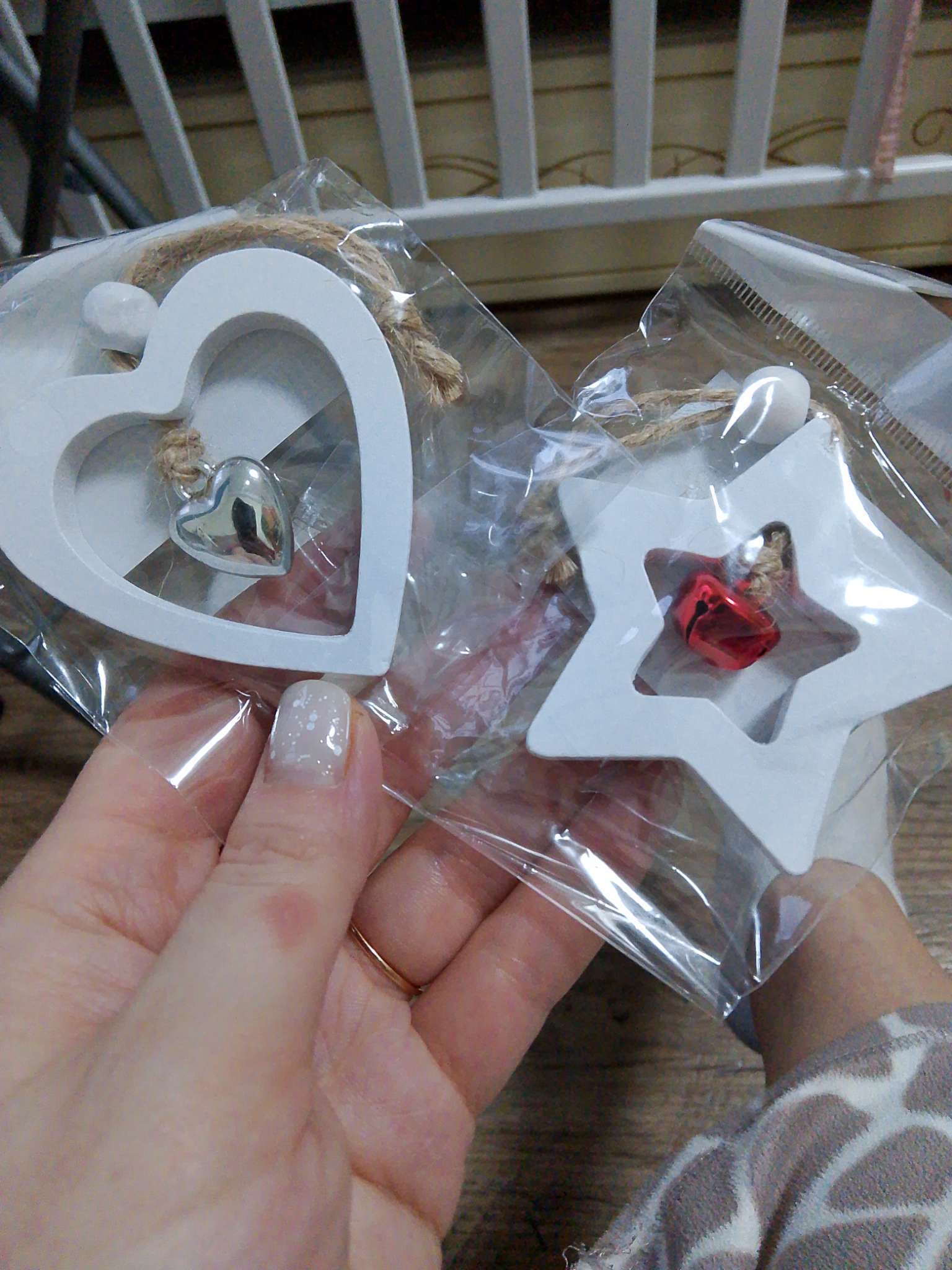 Фотография покупателя товара Елочная игрушка «Фигурки», с бубенчиком, МИКС - Фото 1