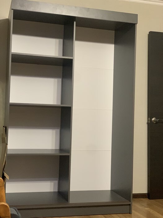 Фотография покупателя товара Шкаф – купе «Элегант 1», 1260×590×2000 мм, цвет белый - Фото 1