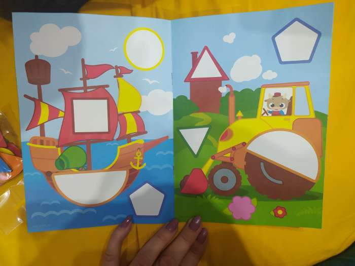 Фотография покупателя товара Мозаика для детей по шаблону «Транспорт»