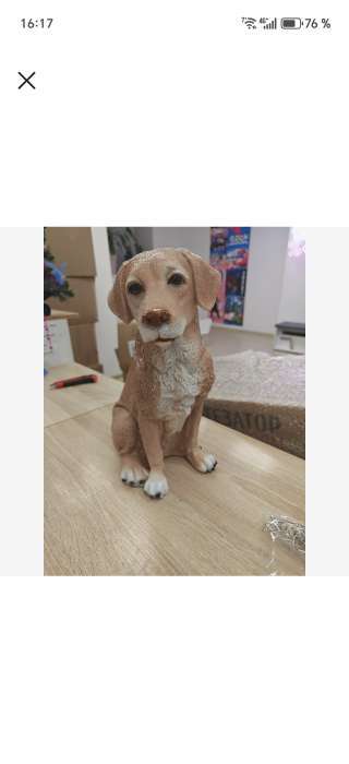 Фотография покупателя товара Копилка для денег «Собака лабрадор», полистоун, 35×20×28 см - Фото 15