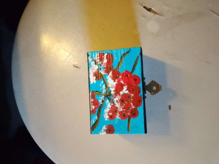 Фотография покупателя товара Шкатулка для росписи дерево прямоугольник «Орех», для творчества, декора, 9×5×6 см - Фото 2