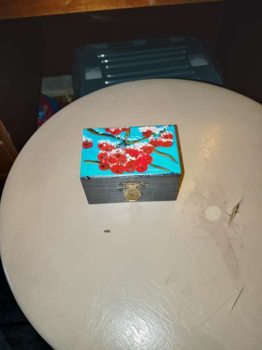 Фотография покупателя товара Шкатулка для росписи дерево прямоугольник «Орех», для творчества, декора, 9×5×6 см - Фото 1