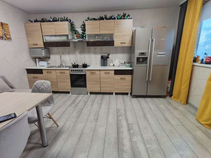 Фотография покупателя товара Кухонный гарнитур прямой «Тренд», с столешницей, 2400 мм, цвет белый/сонома - Фото 3