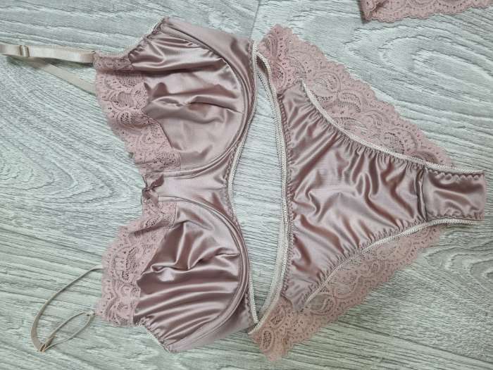 Фотография покупателя товара Кружевная эластичная ткань, 230 мм, 2.7±0.5 м, бордовая - Фото 1