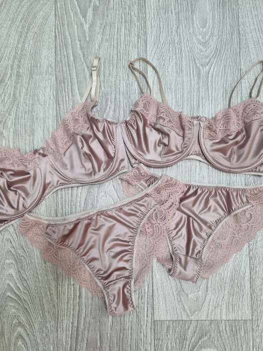 Фотография покупателя товара Кружевная эластичная ткань, 230 мм, 2.7±0.5 м, бордовая - Фото 2