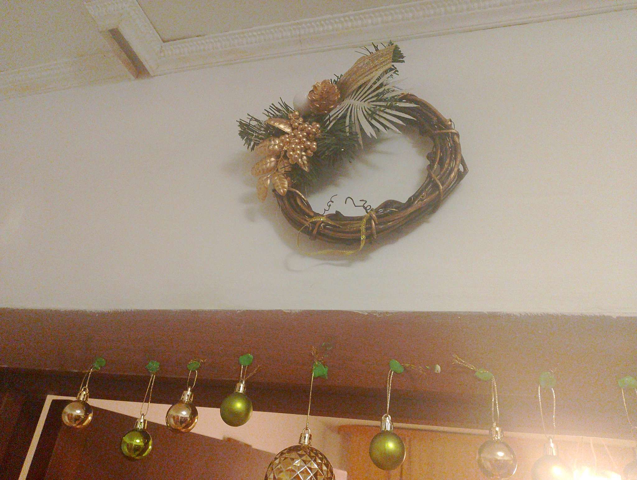 Фотография покупателя товара Украшение ёлочное «Зимнее волшебство. Ажурная ветка», новогоднее, 21×19 см - Фото 1