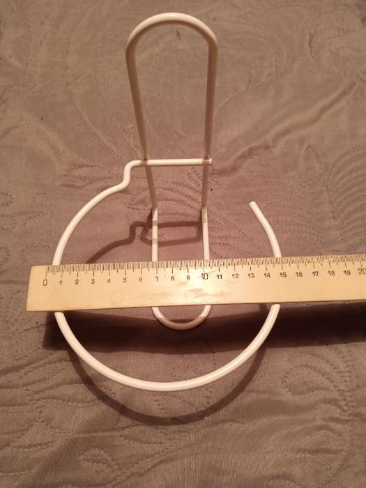 Фотография покупателя товара Подвес для кашпо «Одиночка», d=16 см, настенный, золотистый - Фото 1