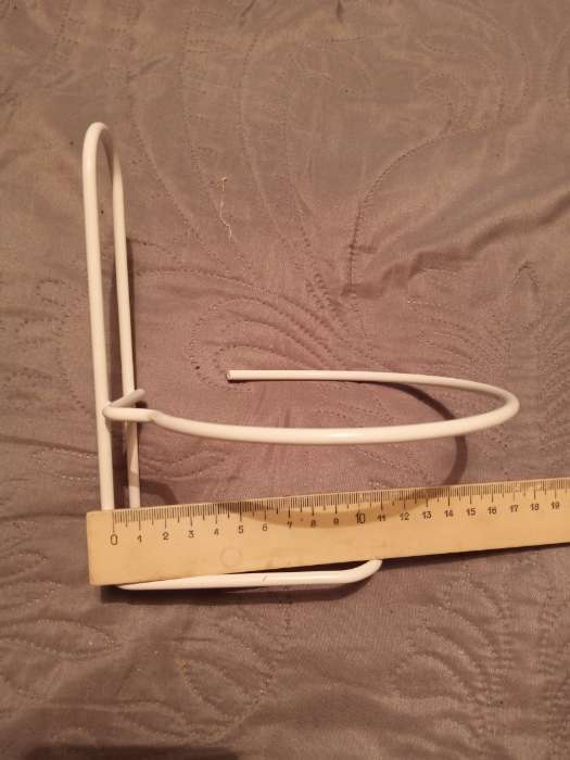 Фотография покупателя товара Подвес для кашпо «Одиночка», d=16 см, настенный, золотистый - Фото 4