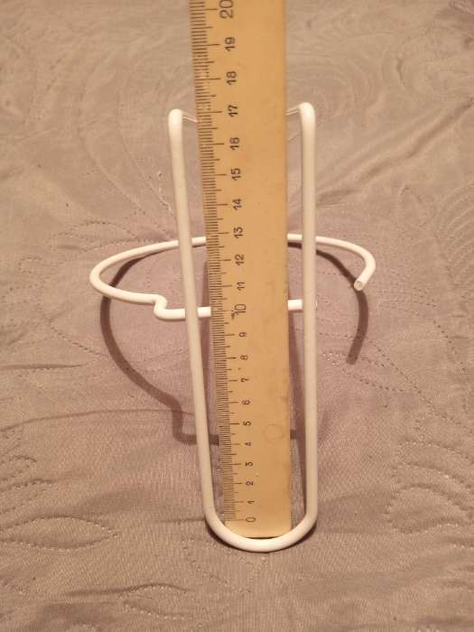 Фотография покупателя товара Подвес для кашпо «Одиночка», d=16 см, настенный, золотистый - Фото 3