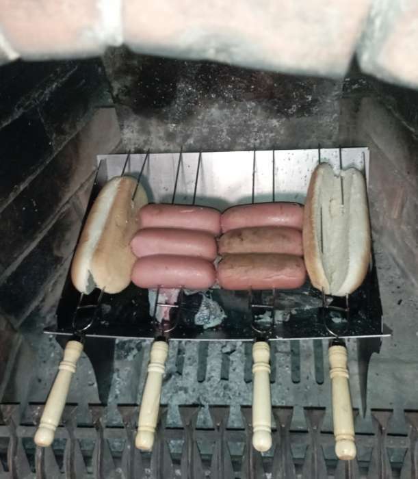 Фотография покупателя товара Шампур-спица для овощей, набор - 6 шт., 37 см, с деревянной ручкой - Фото 1