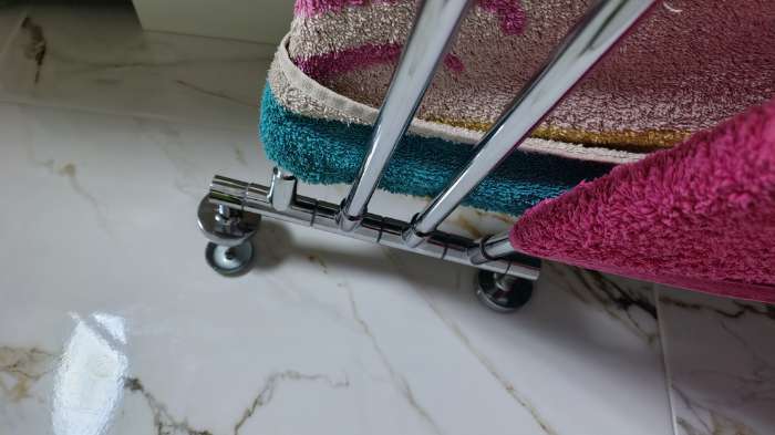 Фотография покупателя товара Держатель для полотенец с 4-мя поворотными панелями, Accoona A121-4, хром - Фото 14