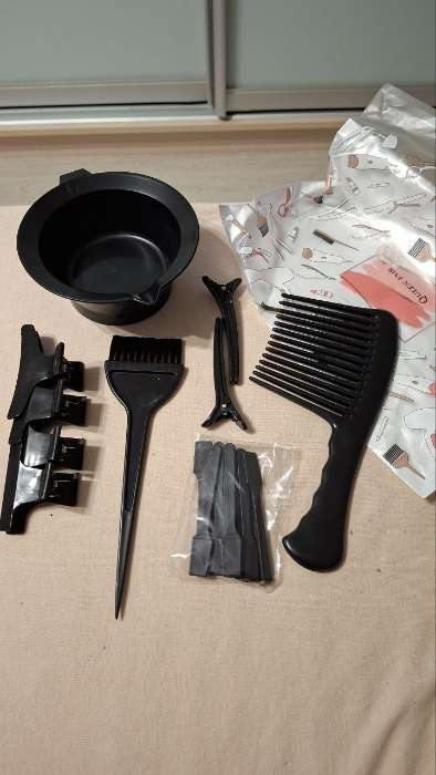 Фотография покупателя товара Набор для окрашивания, 23 предмета, чёрный - Фото 1