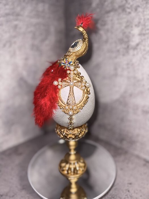 Фотография покупателя товара УЦЕНКА Ёлочный шар заготовка, раздельные части "Яйцо", размер собранного 4,5*4,5*6,3 см - Фото 9