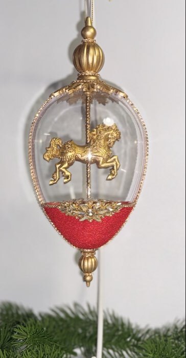 Фотография покупателя товара УЦЕНКА Ёлочный шар заготовка, раздельные части "Яйцо", размер собранного 4,5*4,5*6,3 см - Фото 6